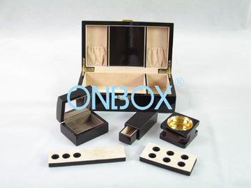 Painted Wooden Boxes Packaging For Aromer Burner Set , Women Perfume Gift Sets