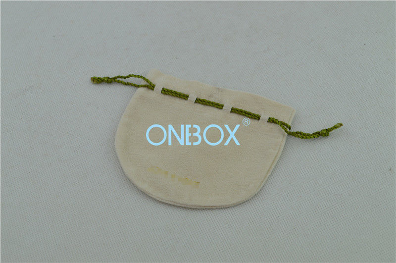 Semicircular Velvet Drawstring Pouches Gift Bags For Jewellry Earring / Finger Ring